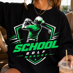 Golf Template PNG SVG. Golf Team PNG. Golf Club Svg Png. School Golf Digital Design. Customize. Cut. Print.