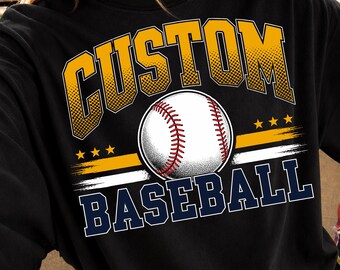 Personalized Mascot Baseball PNG. Baseball Team PNG. Baseball Player, Baseball Digital File. Your Team Name.