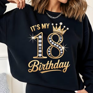 Het is mijn 18e verjaardag Koningin PNG, 18 jaar oude schoenen Kroon Diamant PNG-bestand shirt, verjaardag PNG-ontwerp, verjaardag PNG, sublimatie-ontwerpen