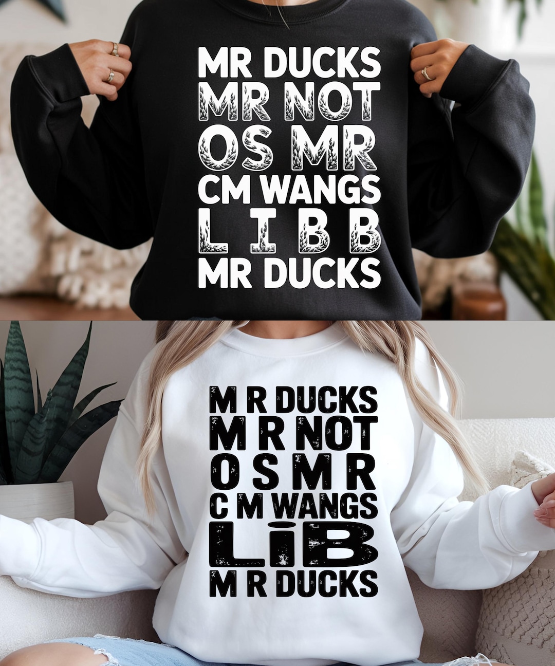 M R Ducks Retro Funny Duck Phrase Png, Funny Spelling Joke Png, Funny ...