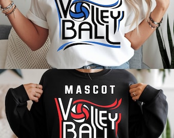 Voleibol Svg Png, Plantilla de equipo de voleibol Svg Png, Mamá de voleibol Svg Png, Archivos Svg para Cricut, Camisetas de equipo de voleibol Svg Png, Logotipo Svg