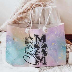 Personalized Cheerleading Bag, Cheer mom tote, Cheer name bag, Cheer mom gift, Custom Cheerleading bag, Personalized name bag, Cheer bag