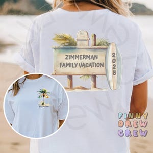 Personalized Family Vacation Shirt, Custom Vacation Shirts ,Beach Family Vacation Tee, Family Trip Tee, Summer vacation