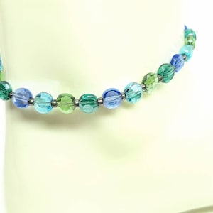 Aqua ANKLET, Anklets, Anklets for Women, Blue Anklet, Sparkly Anklet, Summer Jewelry, Gift for Her, Ankle Bracelet, Beach Jewelry