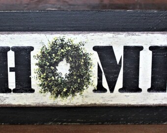 Farmhouse Wood Sign Set: Rustic Home Decor Shelf Sitters