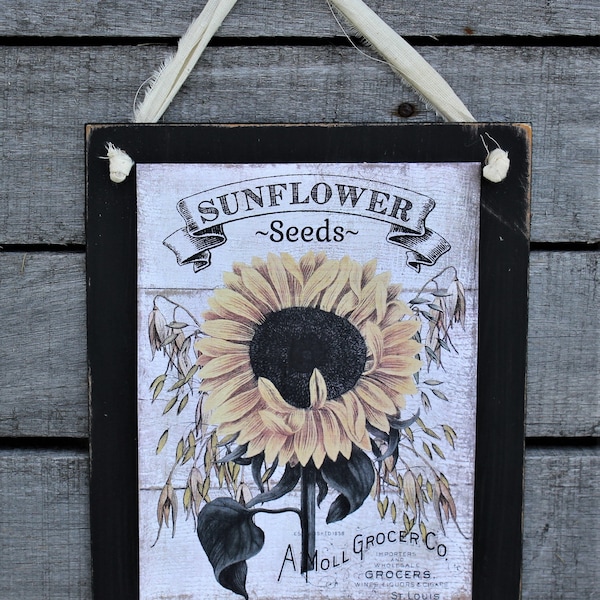 Sunflower Kitchen Sign Etsy
