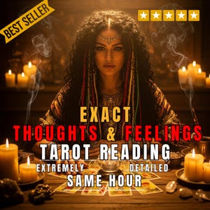 Exact Thoughts & Feelings Tarot Reading – Same Hour Love and Relationship Insight, Telepathic Psychic Reading, Accurate Spiritual Guidance