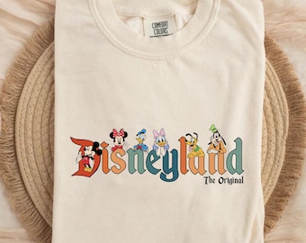 Disneyland The Original Shirt, Mickey Disney Shirt, Mickey and Friends Shirt,Disneyland Shirt,  for Women,Disney Family Comfort colors bella
