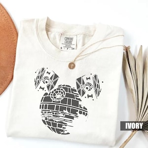 Mickey Death Star, Star Wars Shirt, Disney World Shirt, Star Wars Vintage Shirt, Star Wars Gift, Star Wars Crewneck Shirt Disney Man Shirt