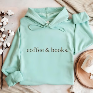 Coffee & Books Sweatshirt, Cute Books Lover Sweatshirt, Books Club Shirt, Books Lover Gift, Back To School Shirt, Elementary Teacher Shirt