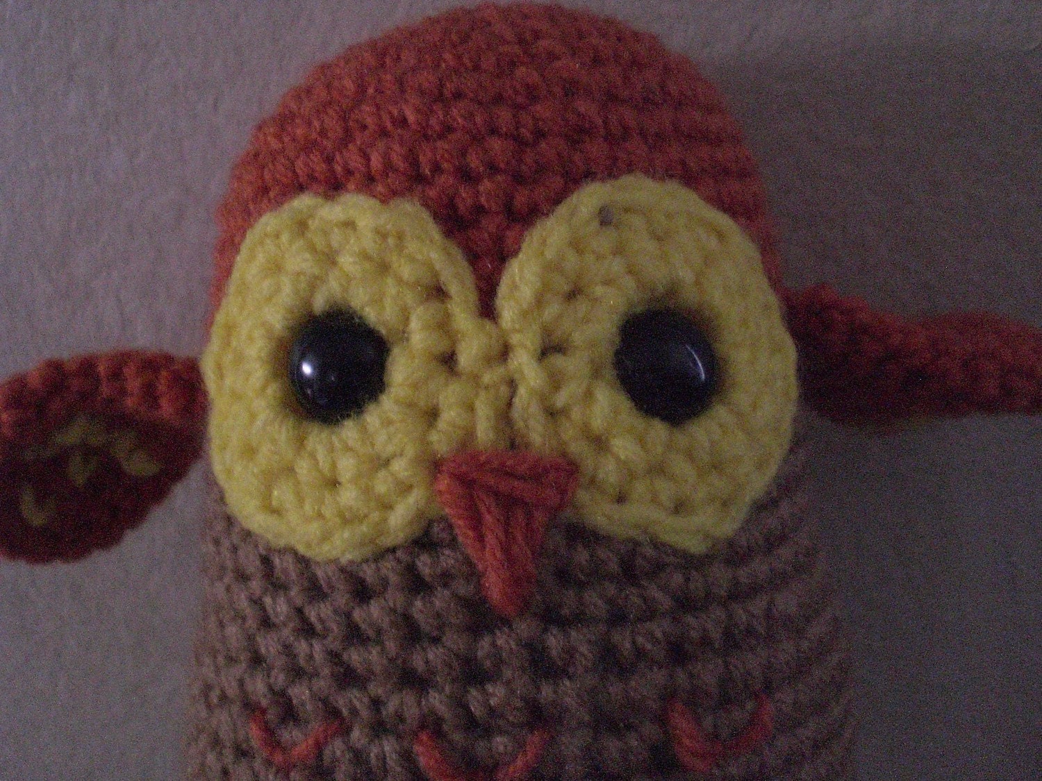 Handmade Crochet Owl Plush – Custom Colors Available