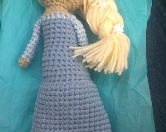 Elsa Eiskönigin Häkelpuppe