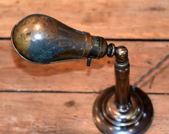Vintage Eagle Brass Desk Lamp with Original Label