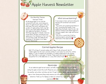 Fall Newsletter Template: Editable Classroom & Parent Communication Template