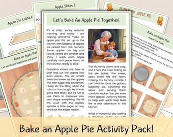 Apple Pie Sequencing Activity – Cut & Paste Worksheets with Printable Kids Recipe