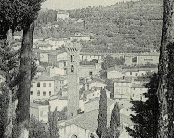 1909 Fiesole Florence Italy Panorama Vintage Postcard GetLuckyVintage