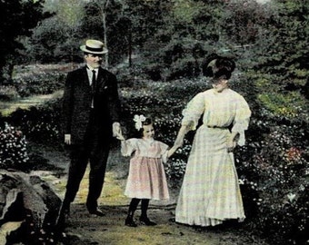 1908 A Child Will Lead Them Vintage Postcard GetLuckyVintage
