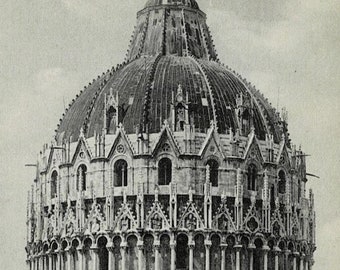 1909 Baptistry of St. John Pisa Italy Vintage Postcard GetLuckyVintage