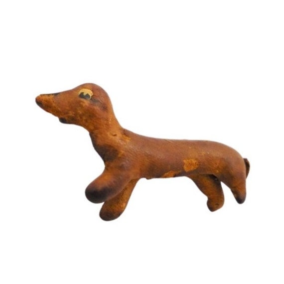 1930s Dachshund Dog Pin Great Depression Folk Art… - image 1