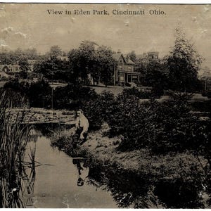 1916 Eden Park Cincinnati Ohio Vintage Postcard Get Lucky Vintage Ephemera Deltiology Memorabilia
