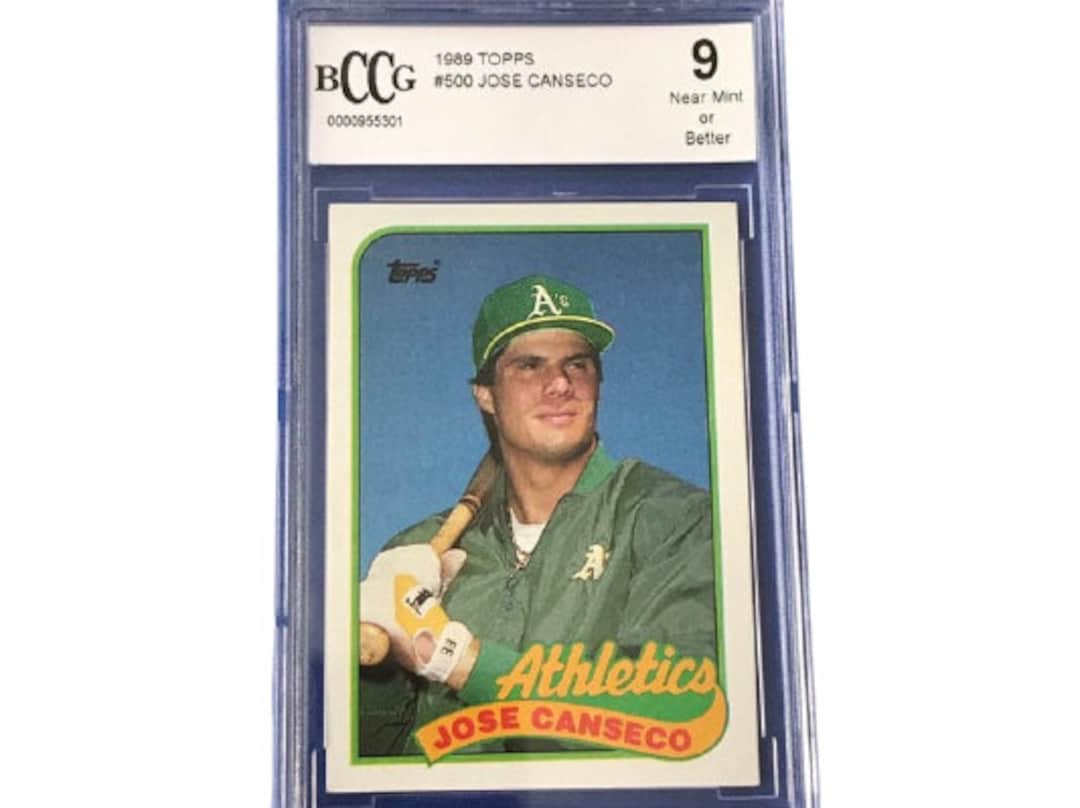 BCCG 9 Topps 1989 500 Jose Canseco Vintage Baseball Card MLB - Etsy
