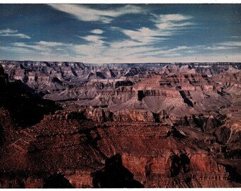 1950s Grand Canyon Arizona Vintage Postcard, Bird's Eye View, Get Lucky Vintage
