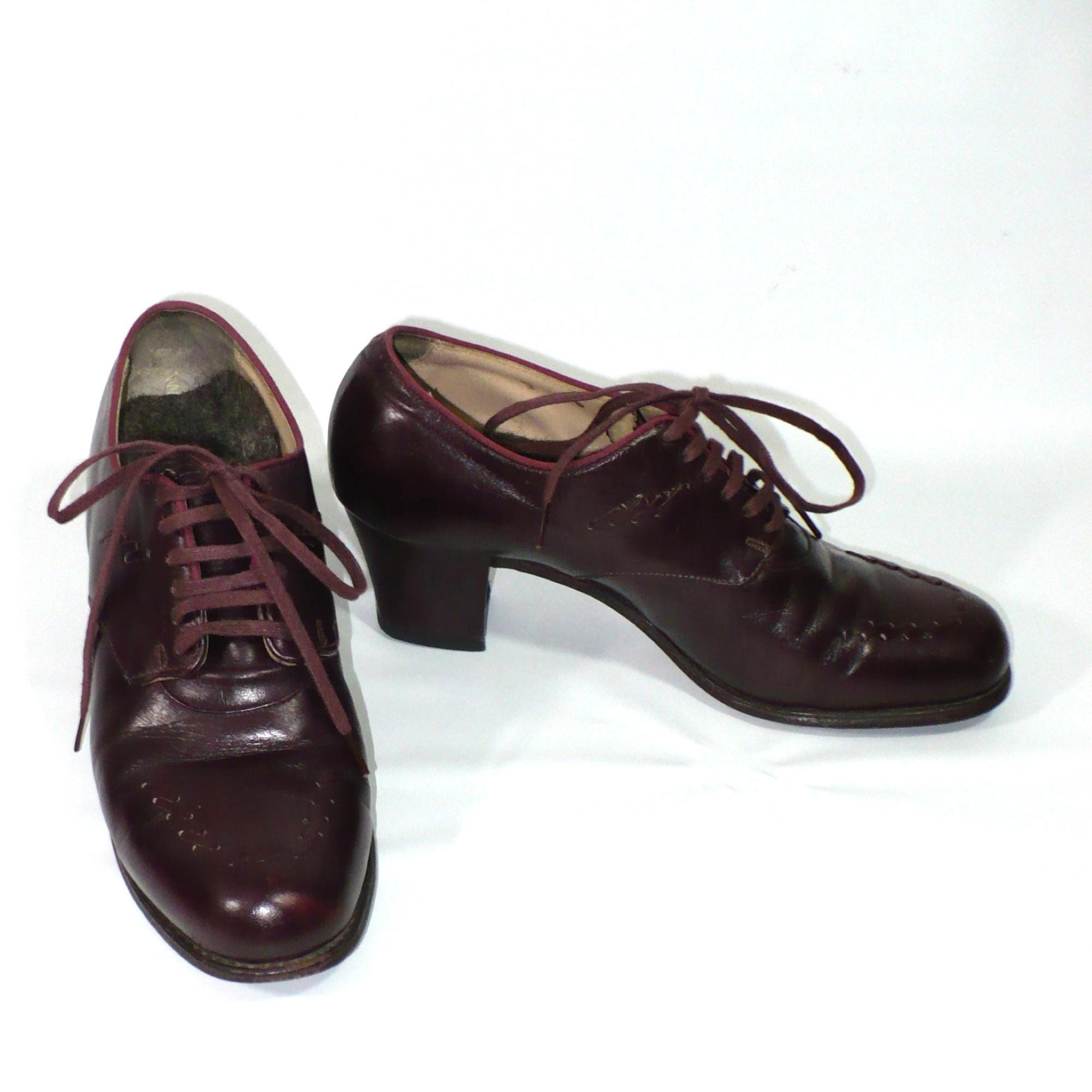 1940s Womens Oxford Shoes Wide Width Oxford Shoes Women Vintage