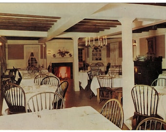 1960s Longfellow's Wayside Inn Postcard, S. Sudbury Massachusetts