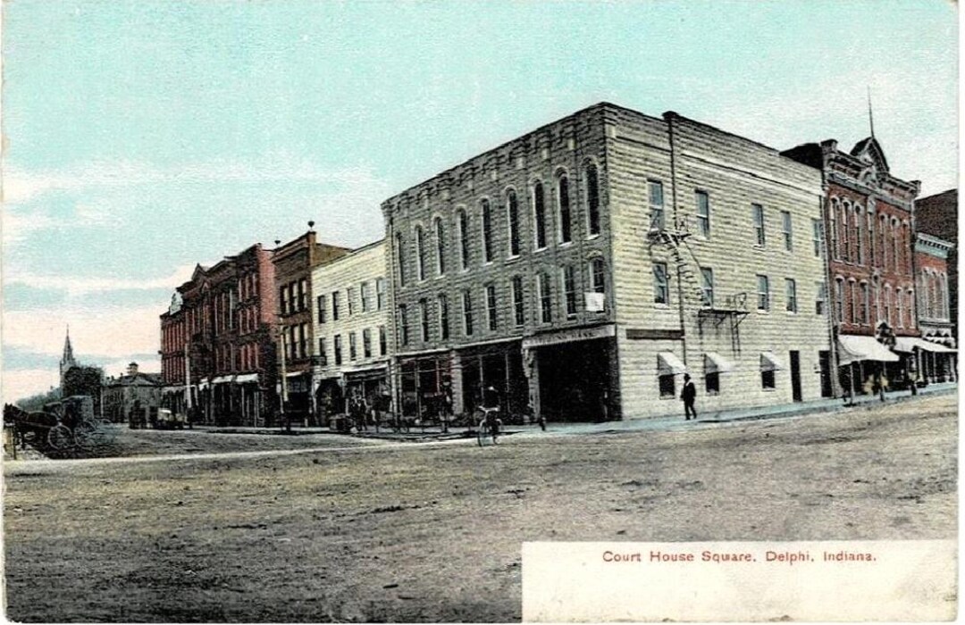 1907 Court House Square Delphi Indiana Vintage Storefronts ...