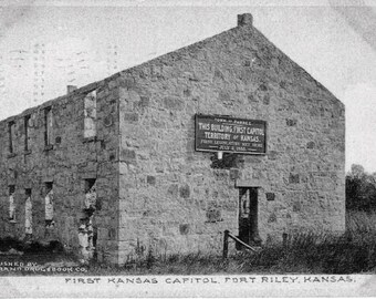 1907 Fort Riley Kansas Postcard, Buffalo Soldiers in Civil War History