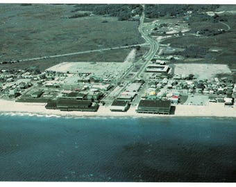 1960s Salisbury Beach Massachusetts Postcard, Aerial View