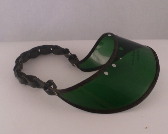 50's Vintage Green Banker's or Card Dealer's Visor Hat 1950's Etsy