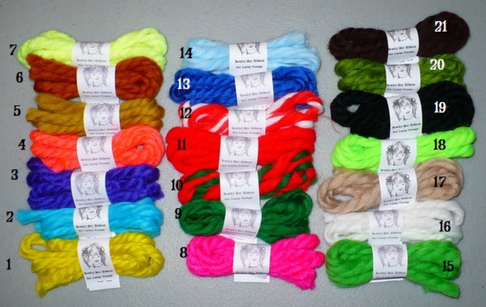 SPECIAL ORDER Vintage Yarn Hair Ribbons Yarn Hair Ties Etsy