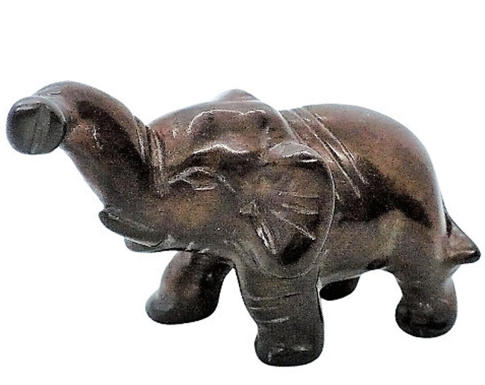 Playful Pachyderm Elephant Fetish Figurine