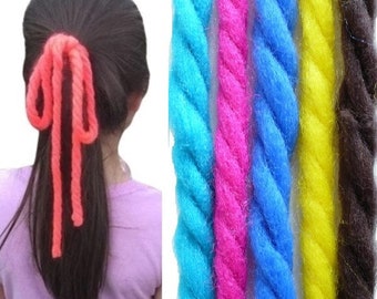 Yarn Hair Ties Ribbons