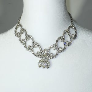 Rhinestone Festoon Necklace Glamour, Get Lucky Vintage