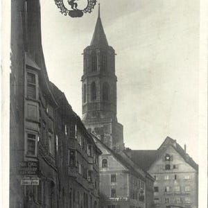 1929 Adler Hotel Tübingen Rottweil Germany Street Photo Vintage Postcard RPPC Get Lucky Vintage Ephemera Deltiology Memorabilia