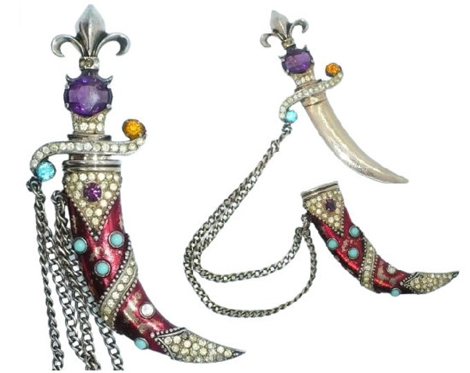The Dagger and Scabbard Chatelaine Brooch by Urie Mandle