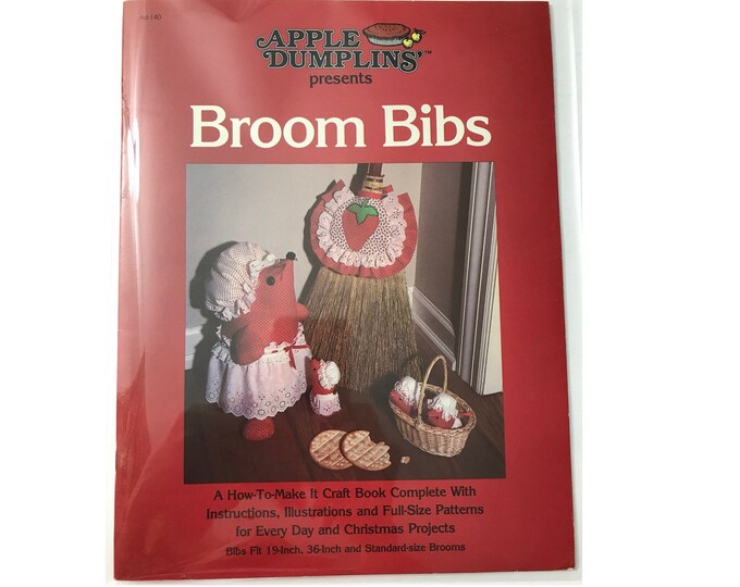 Broom Bibs Seasonal Decorations Folk Art Vintage Craft Hobby Book Christmas