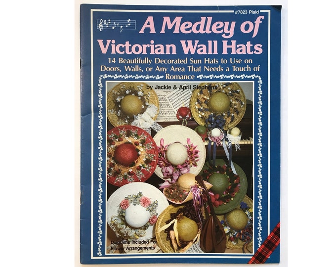 Medley of Victorian Wall Hats Vintage Craft Hobby Book