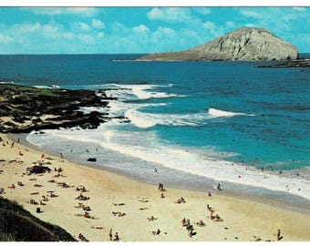 1960s Rabbit Island Makapuu Beach Oahu Hawaii Postcard