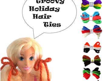 Holiday Collections - 1970s Yarn Hair Ties By The Bundle