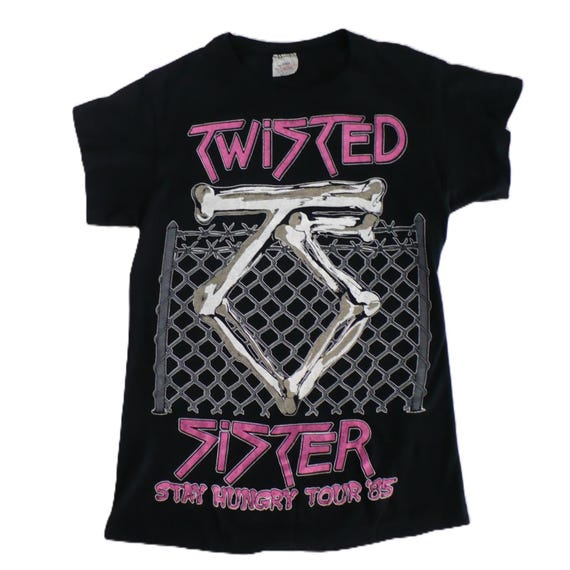 Twisted Sister T-Shirt Stay Hungry and Ticket 1Stub 984/85