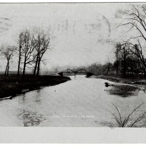 1909 Winter in Nimisilla Park Canton Ohio Vintage Postcard Get Lucky Vintage Ephemera Deltiology Memorabilia