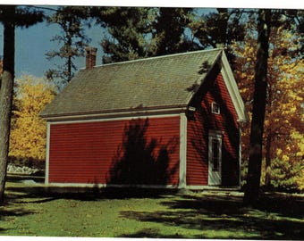 1960s South Sudbury Massachusetts Postcard, Mary Lamb School