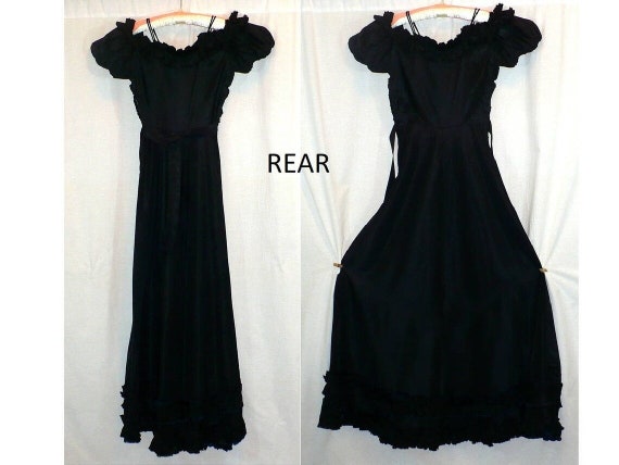 1930s Vintage Black Tango Dress Formal Dress Gown… - image 5