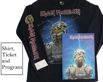 Vintage 80s IRON MAIDEN Powerslave 1984 World Slavery Tour Concert