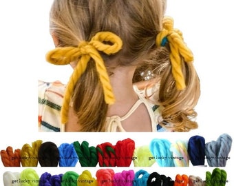 Yarn Hair Ties Ribbons