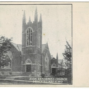 1910 Zion Reformed Church New Berlin Ohio (Canton) Vintage Postcard Get Lucky Vintage Ephemera Memorabilia Deltiology