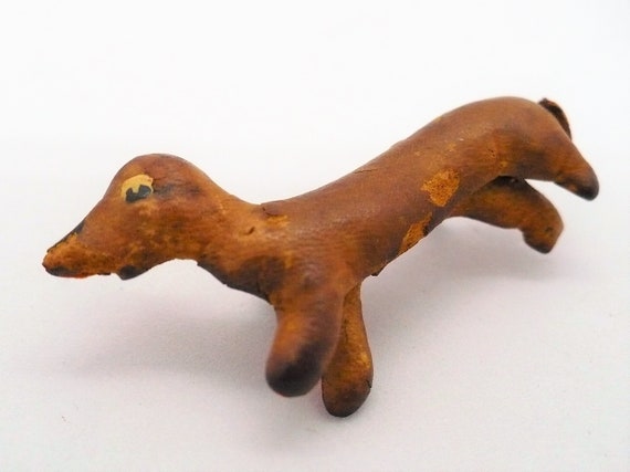 1930s Dachshund Dog Pin Great Depression Folk Art… - image 2